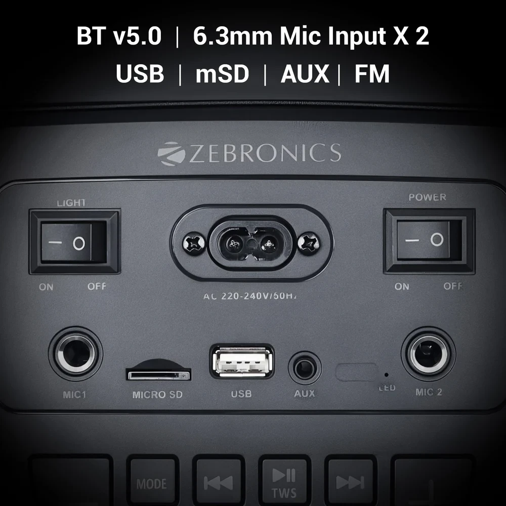 Zebronics Bluetooth Speaker with Mic 60W Vigor view 5